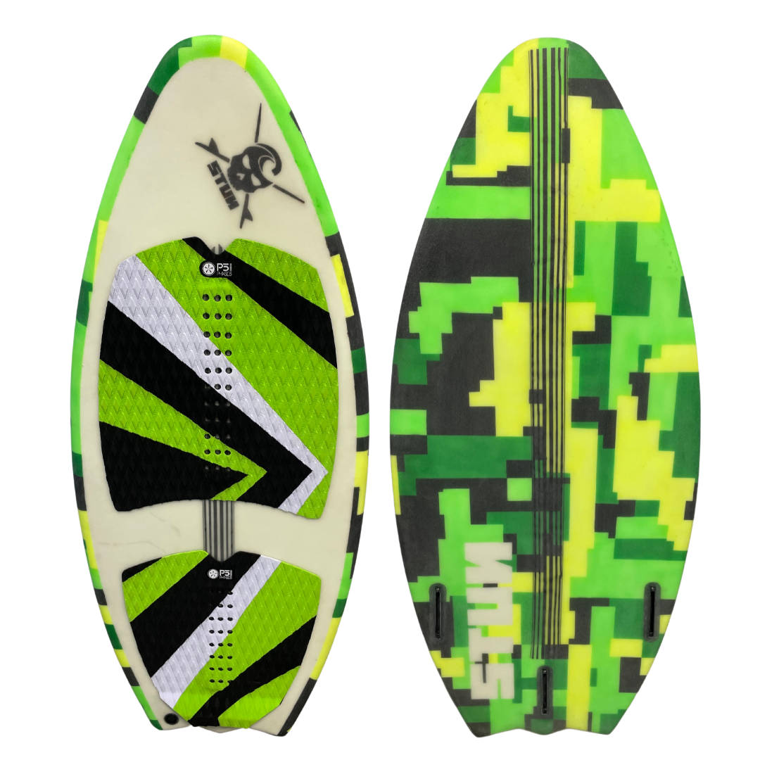 STUN SURFBOARD - GREEN DIGI CAMO