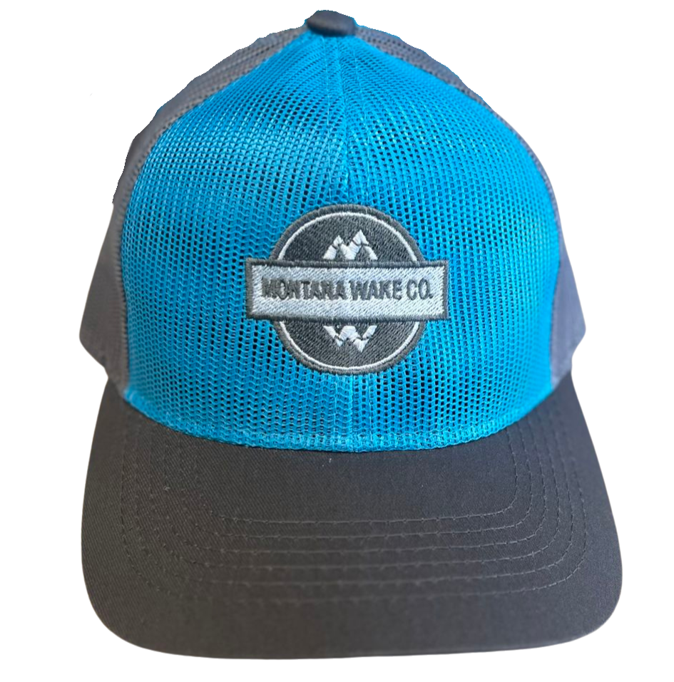 Montana Wake Co. white patch Mesh Cap